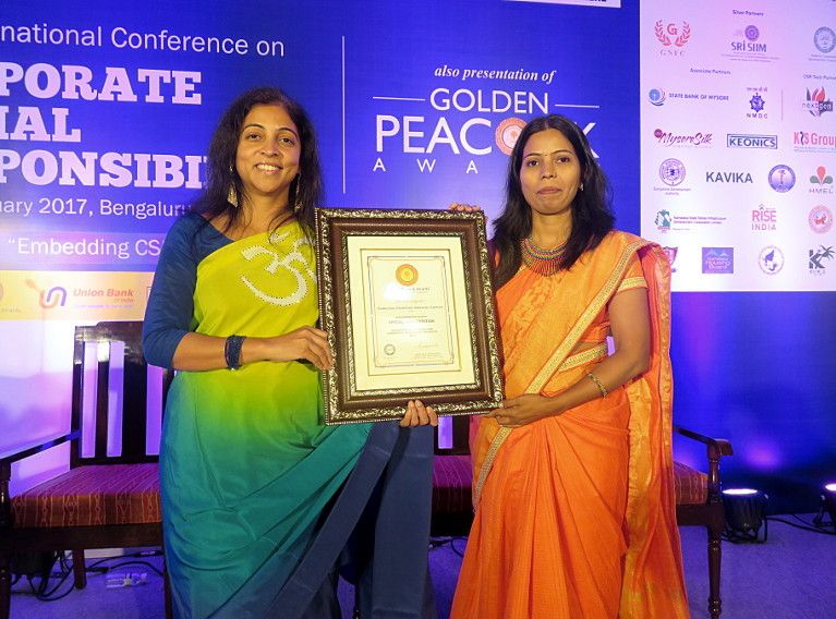 Winner of special commendation for Golden Peacock Award for Corporate Social Responsibility 2016
